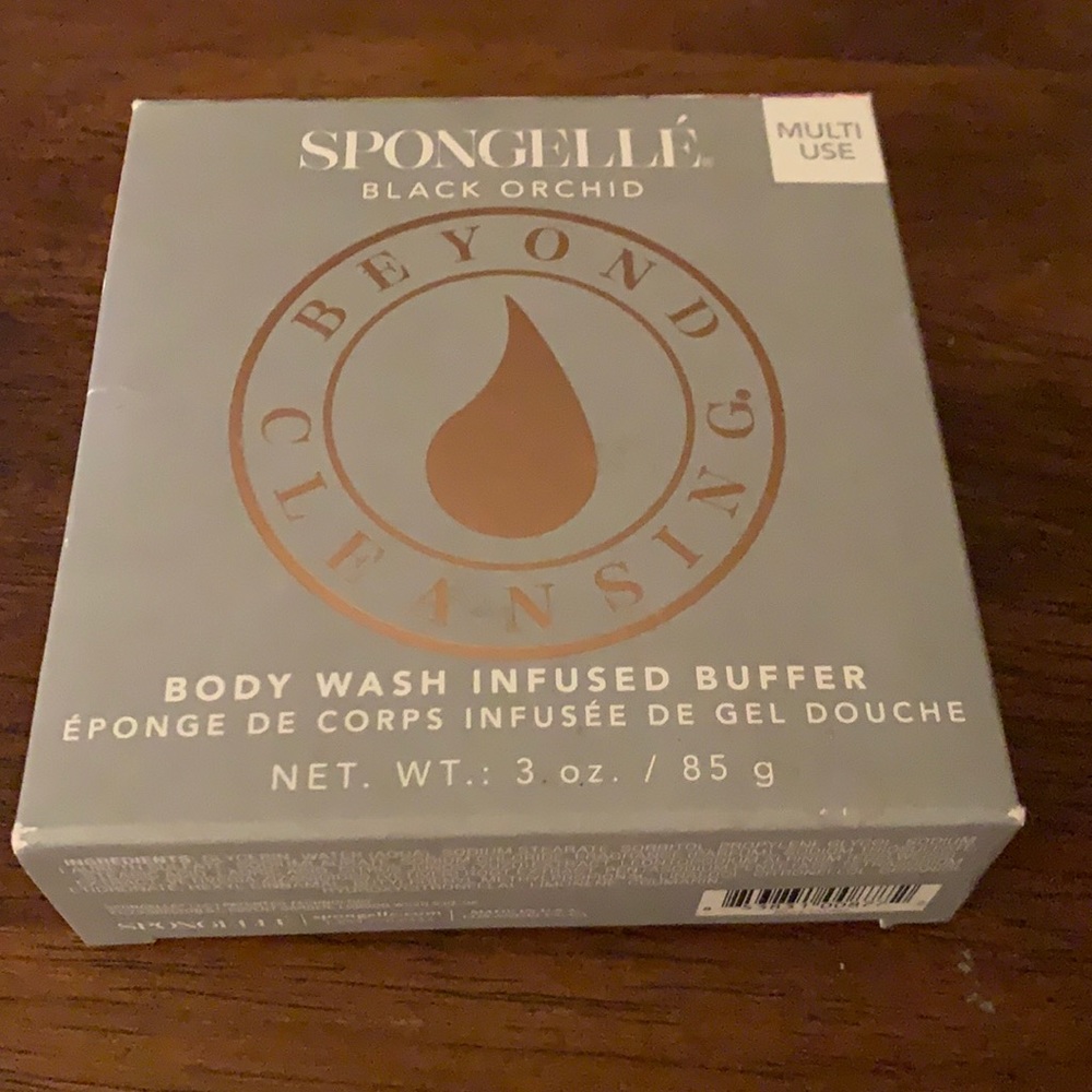 Spongelle Black Orchid Beyond Cleansing Body Wash Infused Buffer -FabFitFunBox